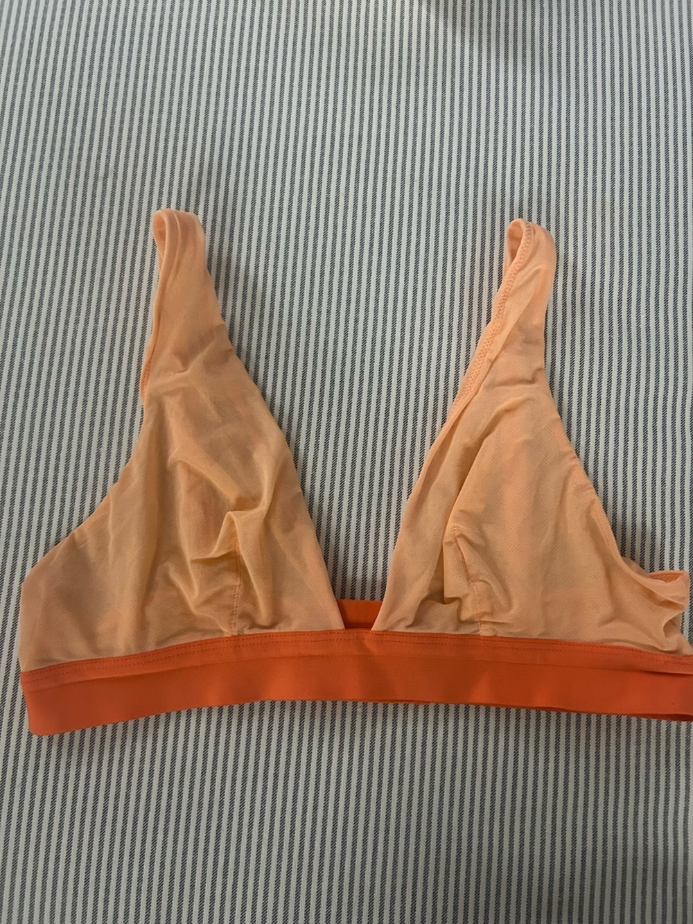 Aerie smoothez mesh plunge bralette size M orange - Picture 3 of 7